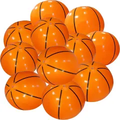 4E's Novelty 20"" Inflatable Basketballs - Fun Basketball Party Decorations & Pool Games (12 Pack)