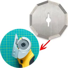 4-Pack Replacement Rotary Blades Compatible with Worx WX082L 4V ZipSnip Cordless Electric Scissors, WA2300 Replacement Blades (1-1/2"),Fits RC2600K, RC2601, RC2602, WX080L, WX081,WX081L