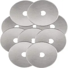 Rotary Cutter Blades 45mm 10 Pack Fits Fiskars, Olfa, Martelli, Dremel, Truecut, DAFA Rotary Cutter Replacement for Quilting Scrapbooking Sewing Arts &Crafts, Sharp and Durable