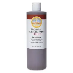 Natural Earth Paint Natural Fluid Acrylik Paint - Burnt Sienna, 473 ml