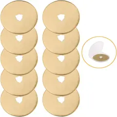 Titanium Rotary Cutter Blades 60mm 10 Pack Replacement Quilting Scrapbooking Sewing Arts Crafts Farbric Paper Cutting Tool