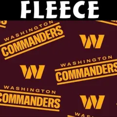 NFL Washington Commanders Fleece 70531-D Licensed Fabric by the Yard
