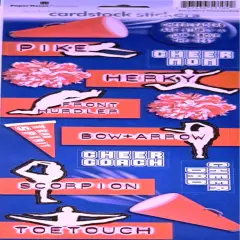 Paper House Cheerleading Cardstock Stickers