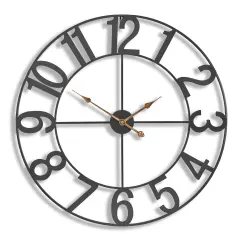 Sorbus Large Wall Clock - 32 inch (81 CM) Battery Operated Analog Wall Clock Decorative for Living Room and Kitchen Black