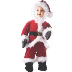 Toddler Santa Costume with Traditional Red Suit