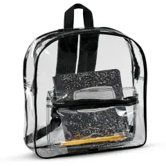 Liberty Bags&reg; Clear PVC Backpack BLACK