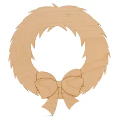 Christmas Wood Wreath Cutout, From 6"- 22", Craft/Decor| Woodpeckers