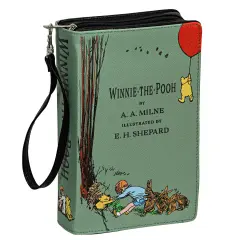 Green Pooh Book Handbag Clutch - Crossbody Bag - A.A. Milne