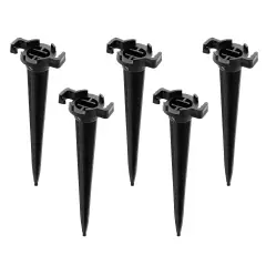 Northlight C7 and C9 Outdoor Christmas Light Stakes - 5" - Black - 100pc