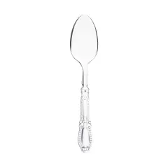 Clear Baroque Disposable Plastic Dinner Spoons (480 Spoons)