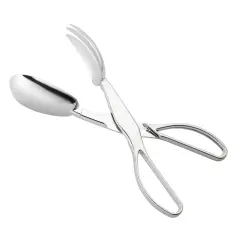 Silver Disposable Plastic Serving Salad Scissor Tongs (50 Tongs)
