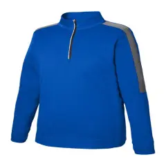 CORE365&reg; Men's Market Snag Protect Mesh Colorblock Quarter Zip TRU ROYAL/ CRBN