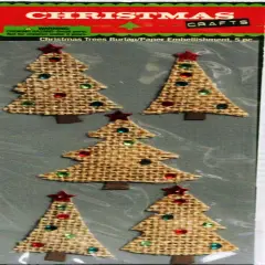 Christmas Crafts Christmas Trees Burlap Dimensional Stickers