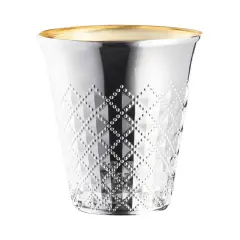 Shiny Metallic Aluminum Silver Round Plastic Kiddush Cups - 5 oz. (300 Cups)