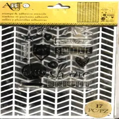 Art-C Stamp & Adhesive Stencil Set