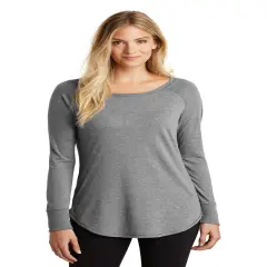District&reg; Women&rsquo;s Tri Long Sleeve Tunic Tee Grey Frost