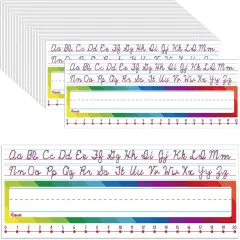 48 Pcs Traditional Cursive Name Plate for Desk