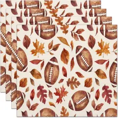 Set of 4 Fall Maple Leaves Placemats - 12x18 Inch