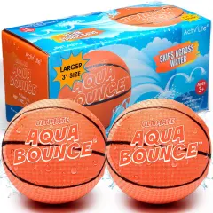 Ultimate Larger 3&rdquo; Size Skip Balls (Basketball) Beach Pool Toys for Kids Ages 3-14 Year Old Boys Girls Summer Gifts for Teens Family Water Games Adult Men Women Best Birthday Present