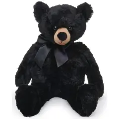 Bearington Scout Plush Stuffed Animal Black Bear Teddy, 16"