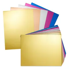 100 Sheets of Metallic Cardstock, Thick 250 gsm 8.5x11 Paper for Arts and Crafts, Classroom, DIY Projects (Assorted Colors, Letter Size) Multicolor