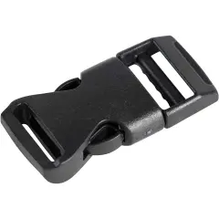 Quick Release Buckles - 100-Pack Side Release Buckles, Adjustable Buckles, Contoured Buckles, Perfect for Backpack, Accessory, DIY, Art Craft, Buckle Replacement, Black, 0.625 Inches