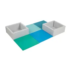 Play Patch Activity Mat and Toy Bins, Beginner Playset, 6-Piece Contemporary