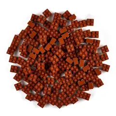 Strictly Briks Classic Bricks Starter Kit, Brown, 144 Pieces, 2x2 Inches, Building Creative Play Set for Ages 3 and Up, 100% Compatible with All Major Brick Brands