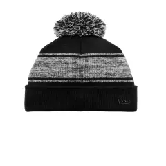 New Era &reg; Knit Chilled Pom Beanie Black/ Graphite
