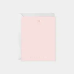 Script Monogram Note Card V