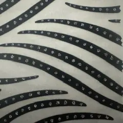 1 Yard Zebra Flocking Glitter Nylon Spandex Fabric for Costumes, Dancewear, Cosplay 56 Inch Width