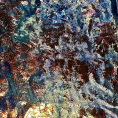 1 Yard Oil Slick Velvet Foil Polyester Spandex Fabric 54 Inch Wide Mint