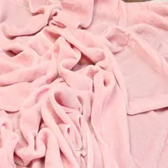 1 yard Silk Rayon Velvet Fabric for Costumes and Upholstery 45 Inches Width Light Pink