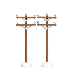 Lemax Telephone Poles Set of 2