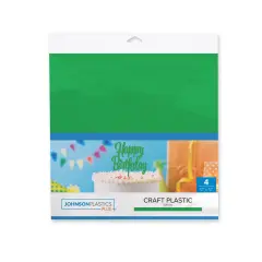 JPPlus Craft Plastic Plastic Craft Sheets for Laser Cutter, & Engraver Use- 4 Pack Green