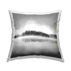 Lake with Distant Island Decorative Printed Throw Pillow Design by Chip Forelli, 18 x 7 x 18