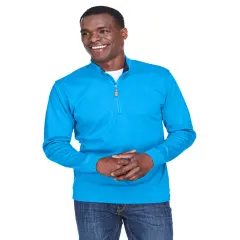 Devon & Jones&reg; Men's DRY Performance Quarter-Zip OC BL/ NV/ OC BL