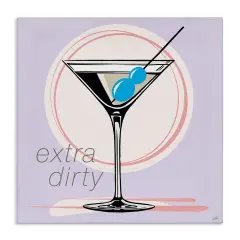 Stupell Industries Extra Dirty Martini Canvas Wall Art Design by Elizabeth Medley