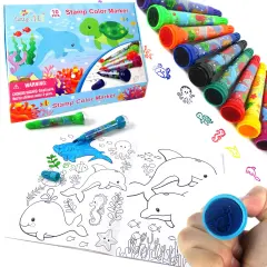 Ocean Animals Stamp Marker Set - Set of 10