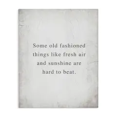 Stupell Industries Fresh Air & Sunshine Sentiment Canvas Wall Art Design by Daphne Polselli