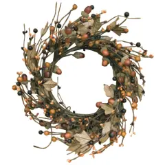 Country Mix Acorn Wreath - 12"