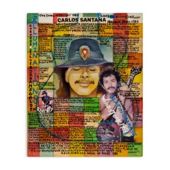 Stupell Industries Carlos Santana Collage Canvas Wall Art Design by Sabin