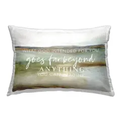 God's Intentions Proverb Decorative Printed Throw Pillow Design by Sara G. Designs, 14 x 7 x 20
