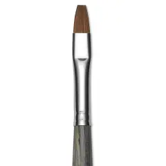 Da Vinci Colineo Synthetic Kolinsky Sable Brush - Flat, Size 6, Long Handle