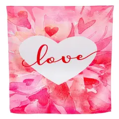 Petal Heart Valentine Banner 2 Sided