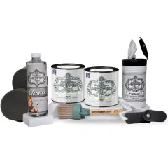 ALL-IN-ONE Paint, 2 Quart Cabinet Paint Bundle and Tool Kit Bone