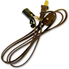 Brown 6' Electric Fan Base Cord Set