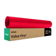 Cricut Value Vinyl - Matte, Red - 12 in x 20 ft (1)
