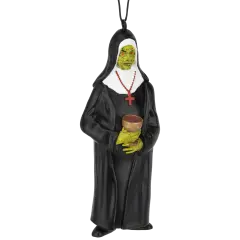 Tree Buddees Creepy Zombie Nun Halloween Horror Ornament Spooky Undead Decoration