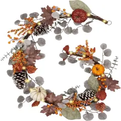 Fall Maple Leaves Garlands - Brown